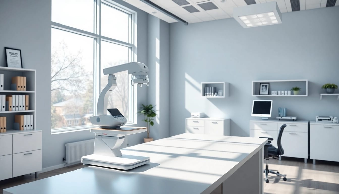 Driada medical in a modern medical office featuring advanced equipment and professional ambiance.