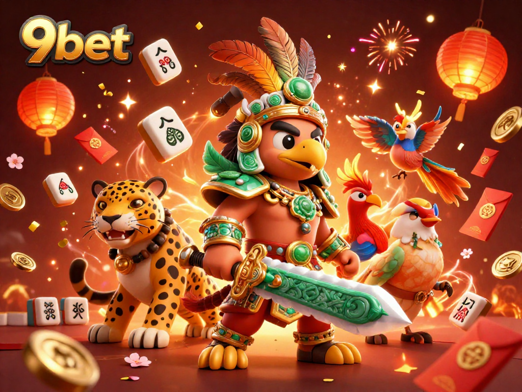 Engage with 9bet's exciting casino adventures featuring colorful characters and dynamic jackpot elements.