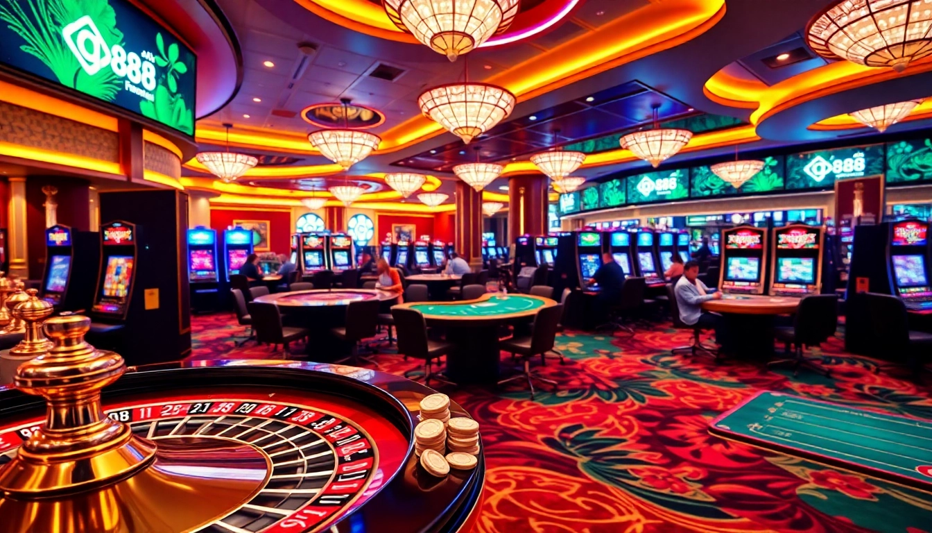 Experience the thrill at qh88 with vibrant casino games and exciting gambling atmosphere.