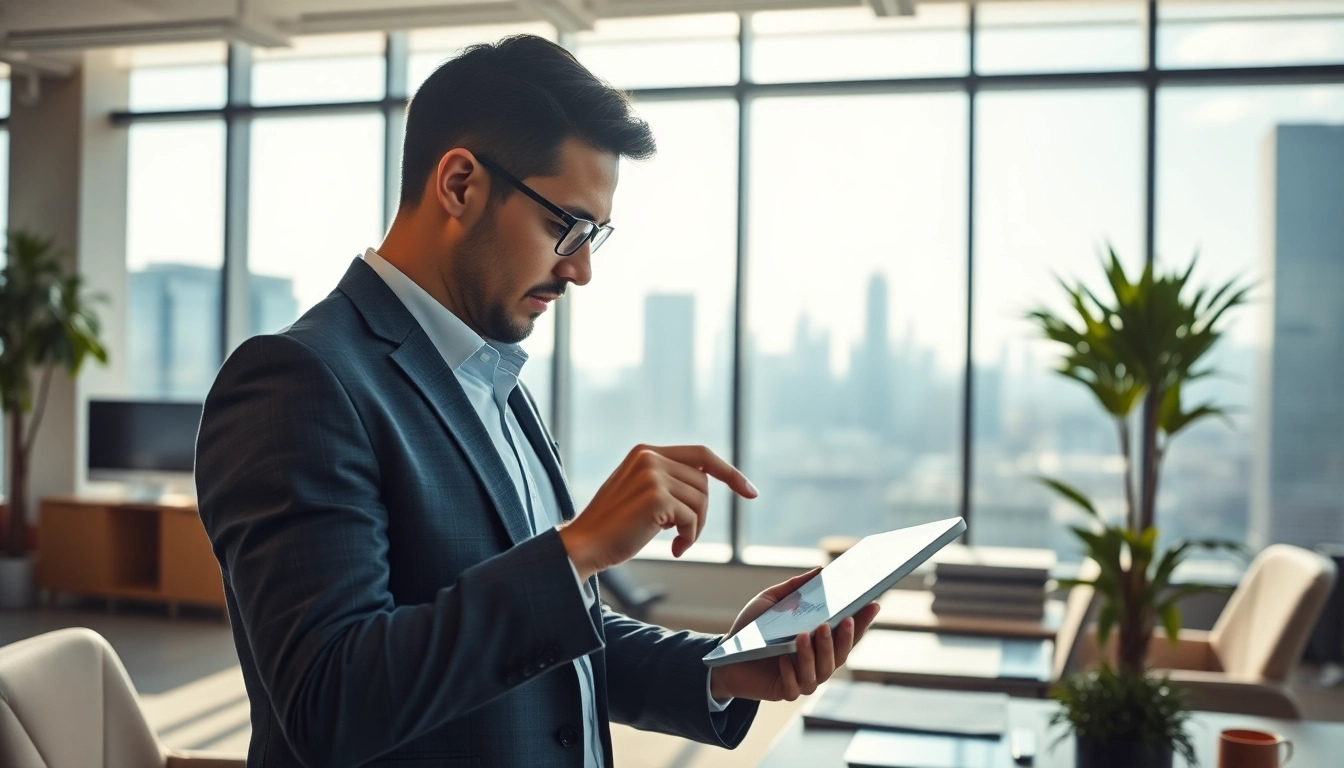 Strategically langfristig investieren in einem modernen Büro mit Finanzcharts.