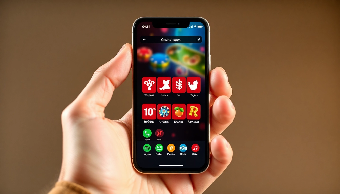 Entdecken Sie die beste Casino App in Deutschland auf einem Smartphone, das spannende Spiele und lukrative Boni bietet.