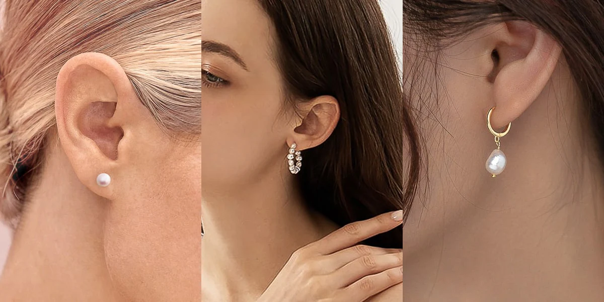 Perlenohrringe aus Sterling Silber von Czarina: Für die Frau, die Stärke und Eleganz gleichermaßen verkörpert