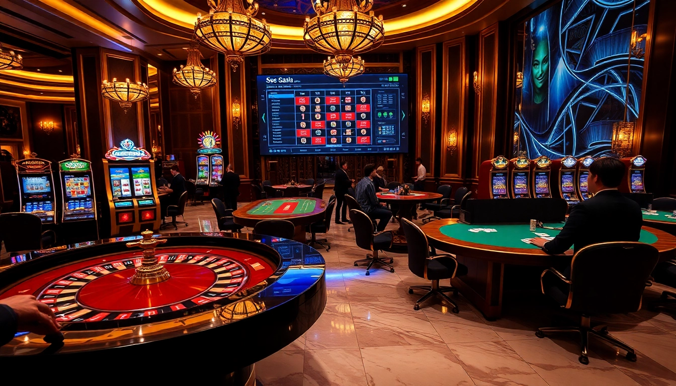 Experience the excitement of gambling at https://s8net.com/ with luxurious tables and vibrant casino scenes.