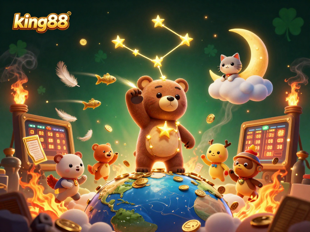 Engage in thrilling cockfighting action at king88 with energized characters and dynamic casino elements.