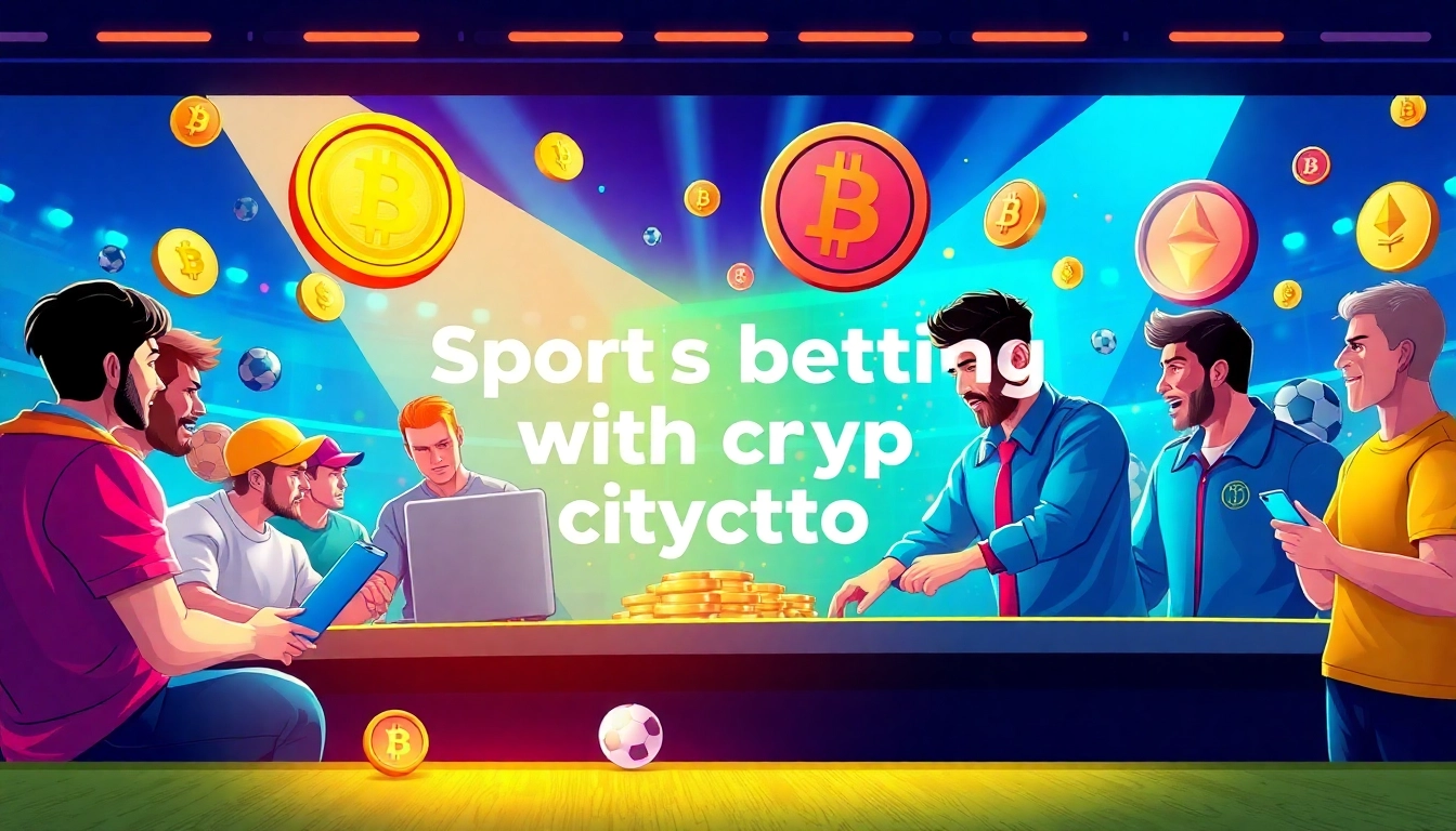 Experience the thrill of sports betting with crypto through diverse bettors engaging digitally.