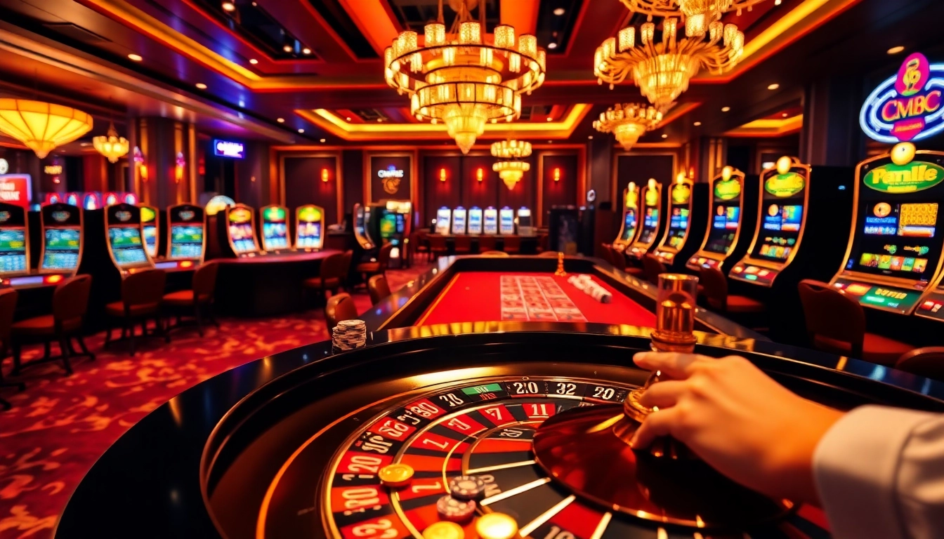 Experience the thrill of betting at CM88 trang chủ with vibrant casino elements and engaging players.