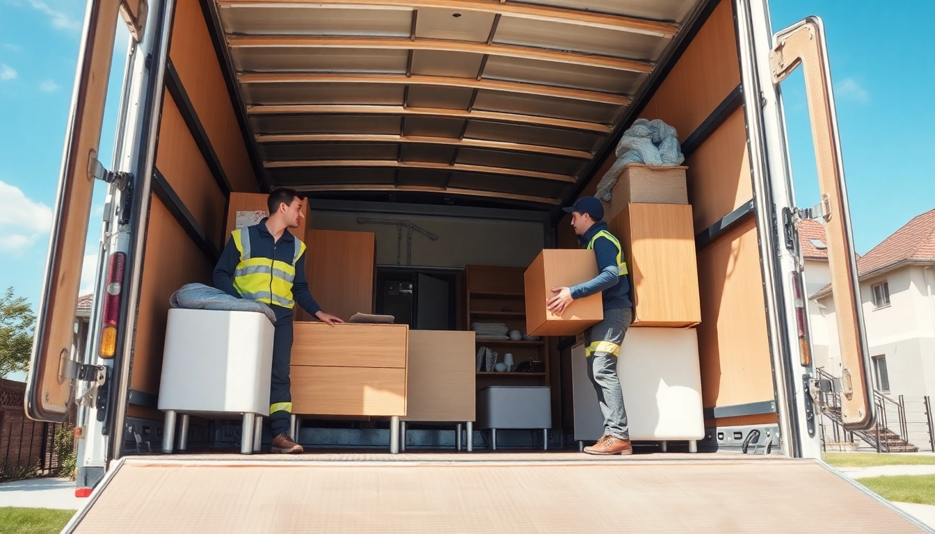 Professionelles Umzugsteam im Saarland transportiert Möbel sorgfältig, verkörpert Effizienz und Zuverlässigkeit.