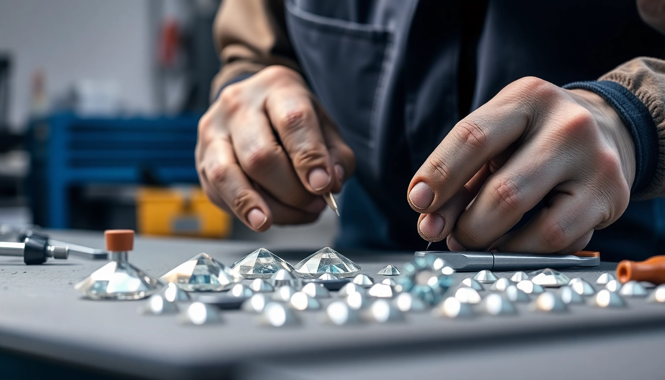 Professionelle Diamond Cut Felgen Reparatur München: Ein Mechaniker bei der präzisen Ausbesserung von Felgen mit modernem Werkzeug.
