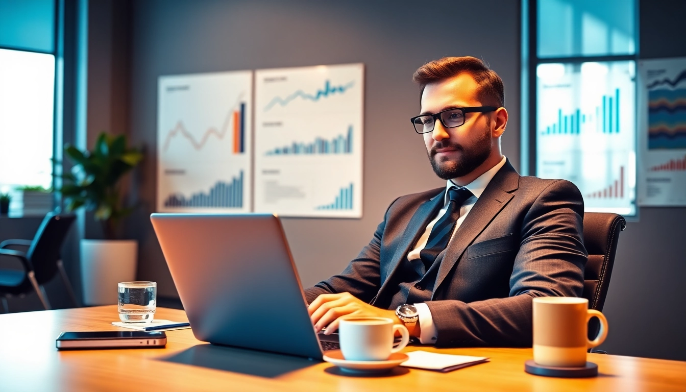 Headhunter Finance-Experte, der Talent in einem modernen Büro analysiert.