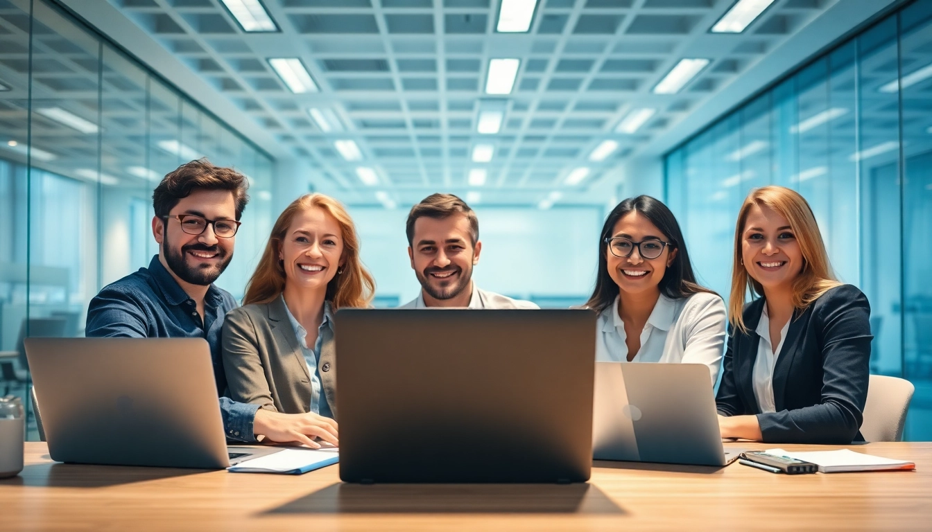 IT-Profis beim erfolgreichen Networking, unterstützt von einem Headhunter IT.