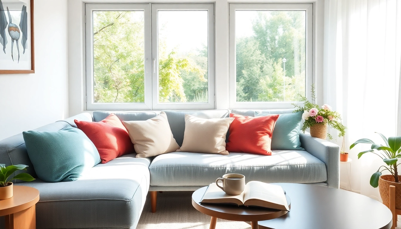 Coaching in Lebenskrisen: A serene therapy room with natural light and inviting decor.