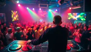 DJ in München begeistert das Publikum mit einer mitreißenden Live-Performance.