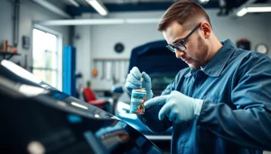 Smart Repair München Techniker erzielt exzellente Lackreparatur in modernem Werkstatt-Umfeld.