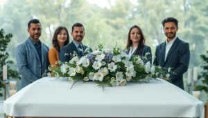 Pogrebna služba obezbeđuje dostojanstvenu uslugu s cvetnim aranžmanima i svećama.