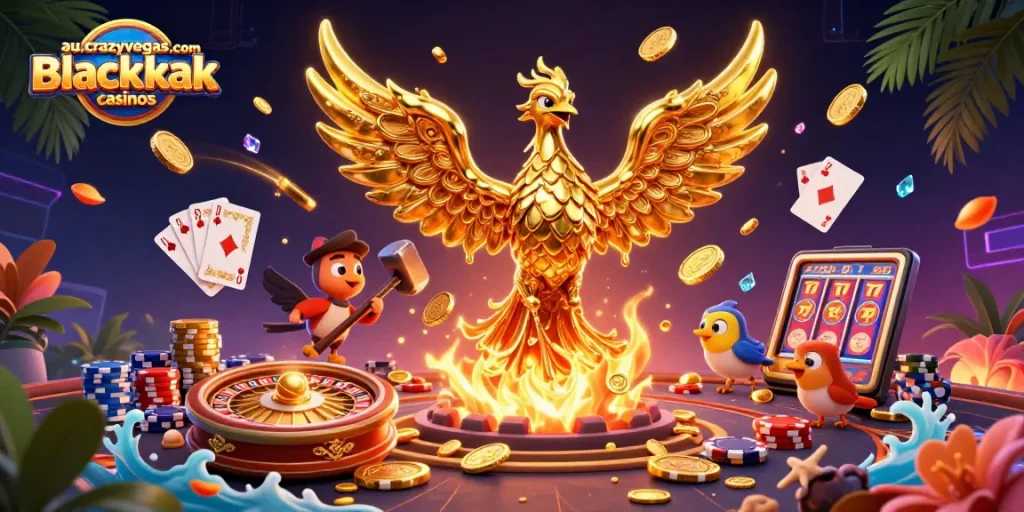 Experience thrilling gameplay at au.crazyvegas.com blackjack casinos filled with excitement.
